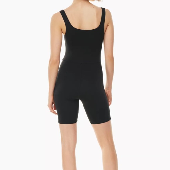 Aritzia color black Contour Squareneck Romper - Picture 4 of 6